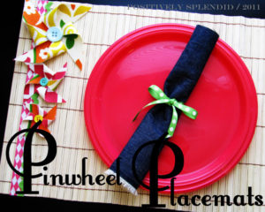 DIY Pinwheel Placemats: Social Guest Summer Project for Kids