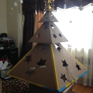 Charming and Easy-to-Craft Cardboard Christmas Tree Tutorial