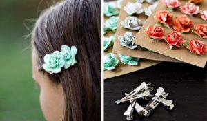 Charming Floral Hair Barrettes: DIY Hairclip Designing Idea