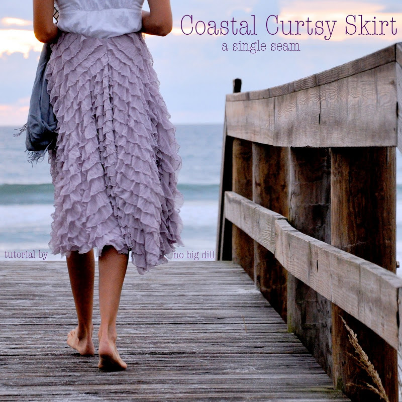 Totally Spellbinding Coastal Curtsy Skirt with Innumerable Fancy Ruffles
