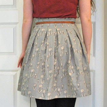 DIY Custom Made Waist-Elastic Skirt Tutorial with Elegant Pleated Pattern