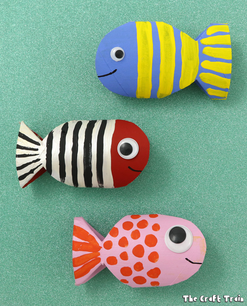 Paper Roll Fish Craft: Wonderful Recycled Summer project