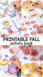 Printable Fall Activity Book with Learning Lessons