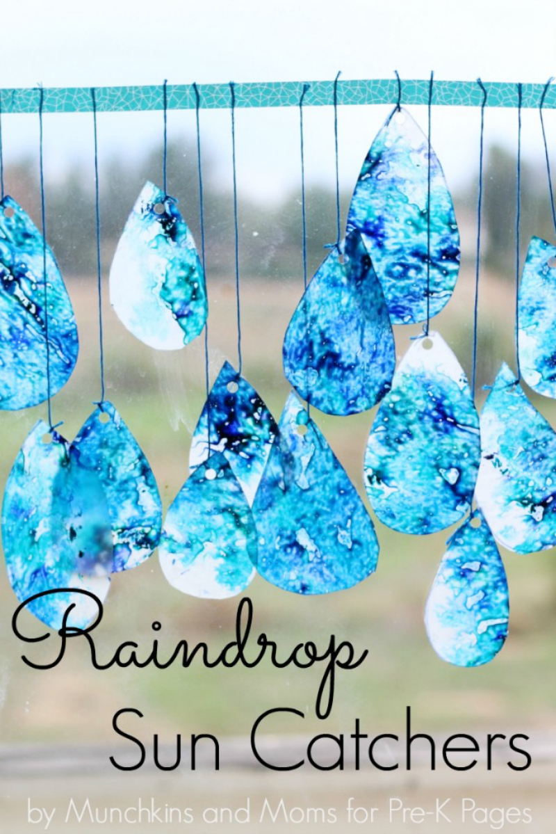 Spectacular Raindrop Sun Catcher: Catchy Spring Project for Kids
