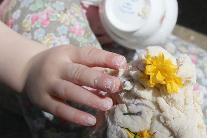 Simple Fresh Flower Playdough: Best Toddler Activity for Springtime