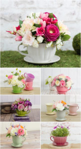 Cup-Saucer Flower Vase Set: A Classy Home Decor Gift Idea for Mother’s DayMother’s Day
