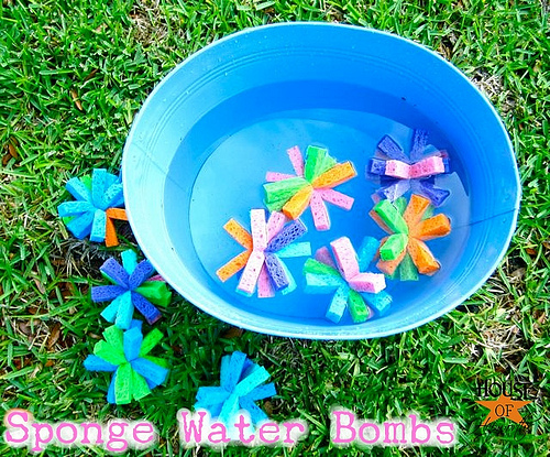DIY Summer Craft for Kids: Sponge Water Bombs