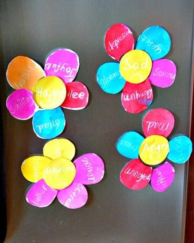 Spring Crafts: Word Flowers with Magnetic Color Resist Quality