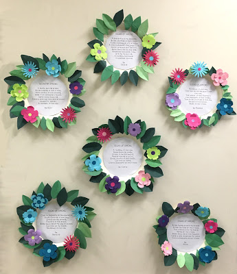 Spring Poetry Wall Art Project with DIY Floral Frame Decorations