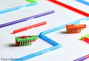 Smart-STEM Challenge for Kids: Hexbug Maze with Straws