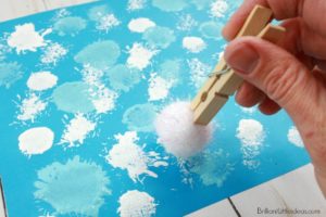 Easy Peasy Snowball Painting Tutorial for Toddlers