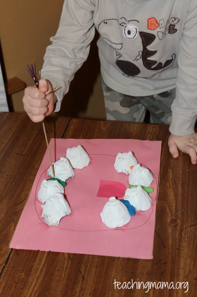 Learn dental flossing activity for preschool kids