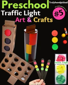 Traffic Signal Spotlight Art & Crafts: Preschool & School Traffic Sign Project