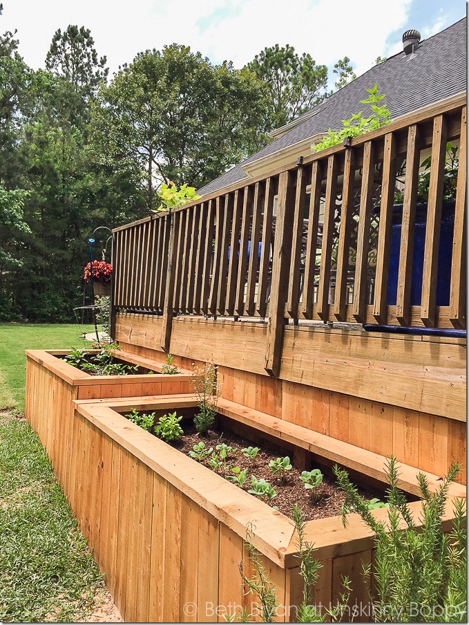 A Backyard Makeover with Raised Garden Beds: An Overall Wooden Project with Attached Trellis