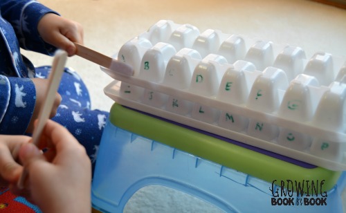 Alphabet Activities for Preschoolers: Brush Away Germs Game Idea As Health Activity