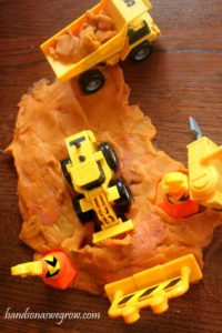 DIY Project for Instigating Fine Motor Skill: Play Dough Construction Site Activity Idea