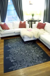 DIY Dropcloth Rug: A Super Quick Home Utility Project with Free Sewing Pattern