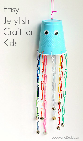 Easy Tutorial of Quick-to-Make Jellyfish: DIY Summer Craft with Paper Cups and Paperclips