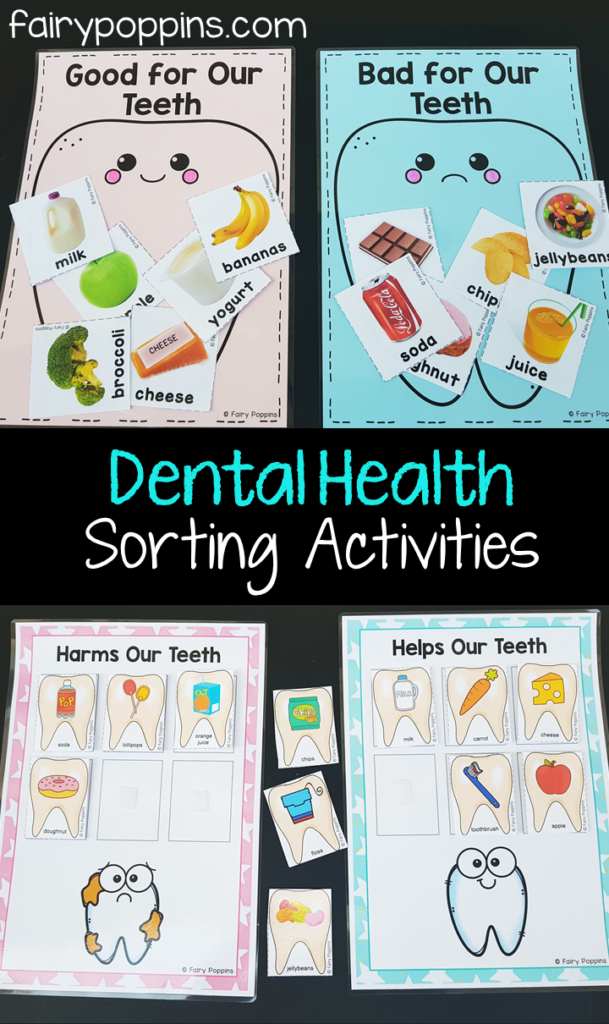 Dental Sorting Activities for Kids with The Apparent Idea of Teet -Beneficial and Harmful Foods