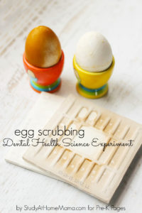 Dental Health Science Teeth Experiment with Hard Boiled Eggs: DIY Health Checkup Trick