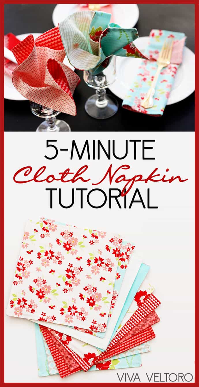 DIY 5-Minute Cloth Napkins Tutorial: A Wonderful Arry of Sewing Project for Regular Use