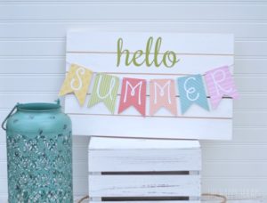 DIY Summer Banner Tutorial: A Perfect Porch Decor Idea for Colorful Summertime