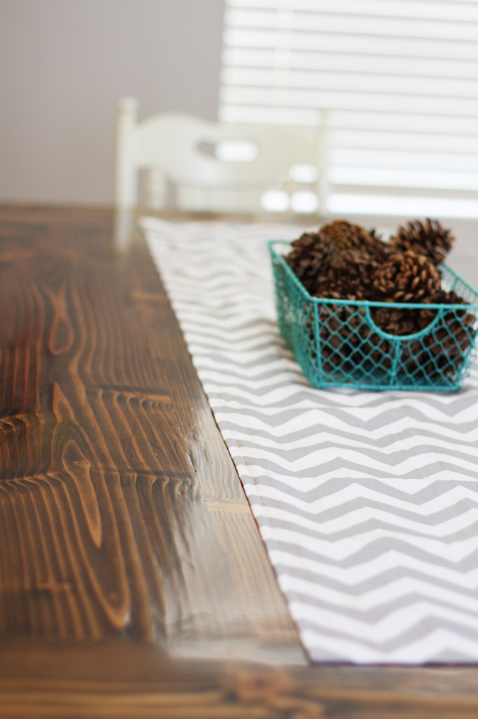 Classy Easy DIY Table Runner Tutorial with Pattern Fabric Scraps