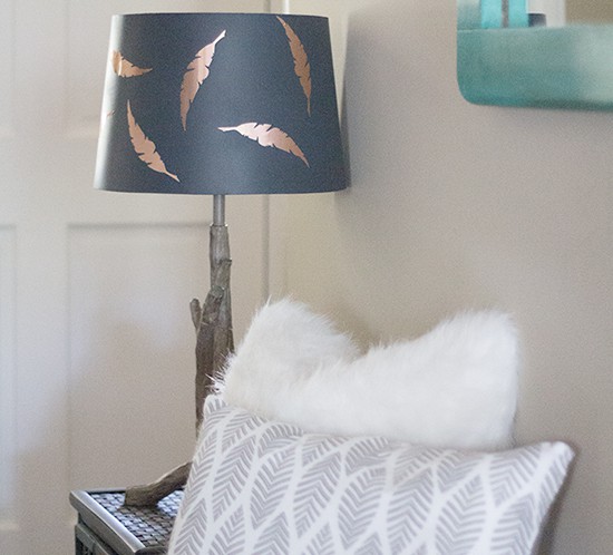 Easy Lamp Shade Update: A Classy-Looking DIY Lampshade Design with Contact Paper