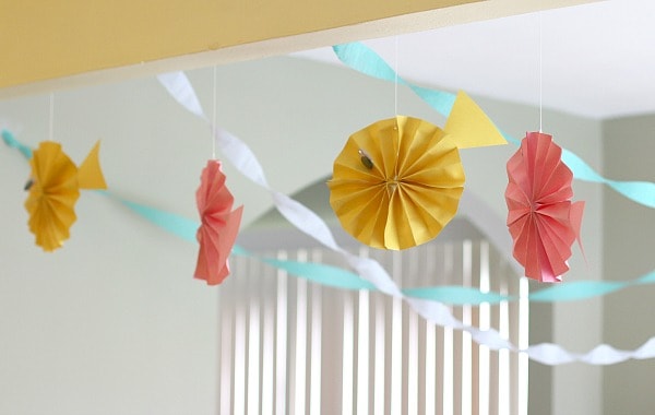 DIY Decoration Stuff: Tutorial of Simple Fish Paper Craft for Kids