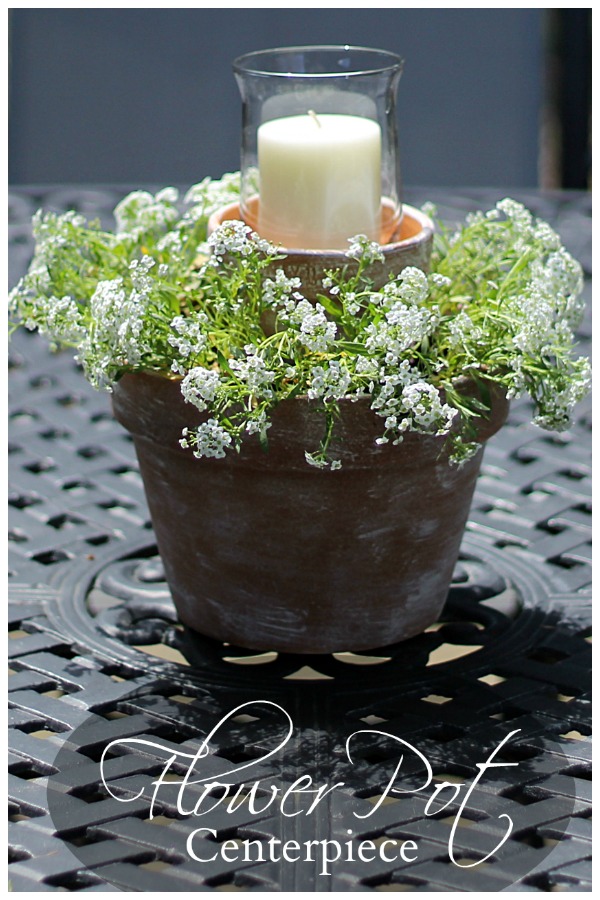 Flower Pot Centerpiece: Easy and Inexpensive DIY Craft Idea to Decorate Your Porch