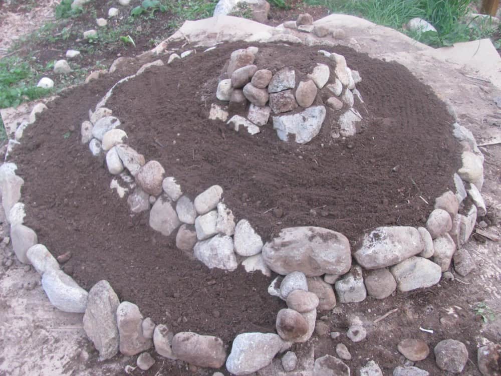 Grow a Herb Spiral Garden Family Food Garden with Rock Layers: Eco-Friendly Raised Bed