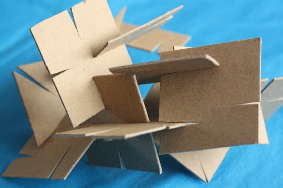 Homemade Cardboard Construction Set: A Super Creative Fine Motor Activity By Happy Hooligans