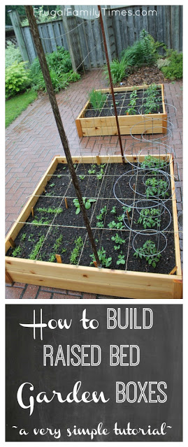 How to Build Raised Garden Boxes DIY for Vegetable Gardening By Frugal Family Times