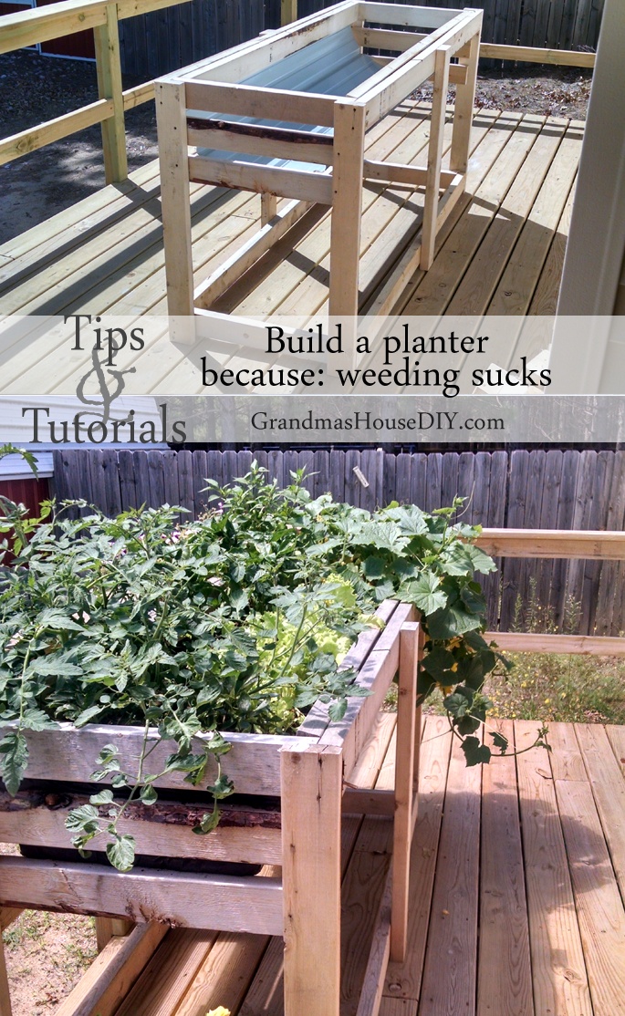 How to Build A DIY High Garden Planter: Tall Garden Planter for Vegetables and Easy weeding