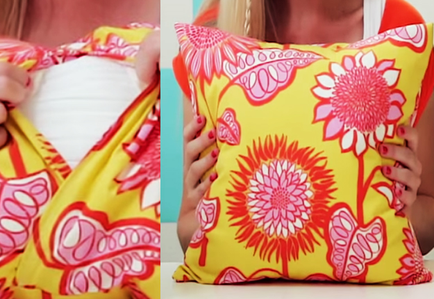 How to Make a Pillow: Basic Pillow Tutorial with Bold Color Accents