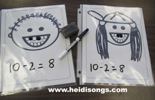 DIY Preschooler Activity with Dental Issue: Loose Tooth Subtraction with Free Printable Teeth Te ...