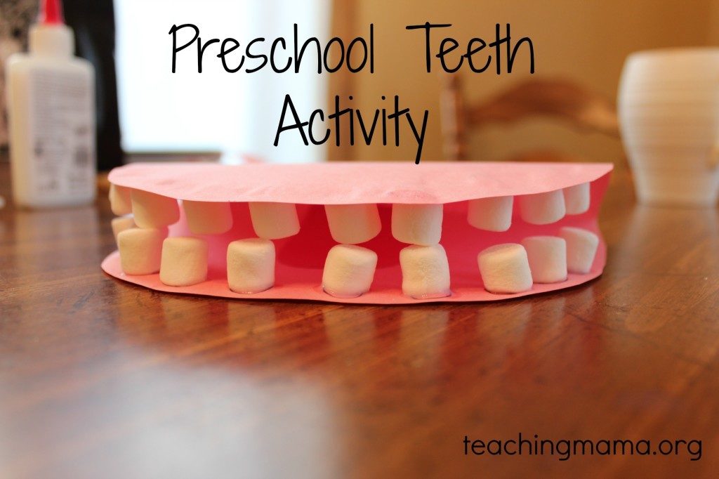Model Mouth Craft for Preschoolers with Construction Paper and Marshmallows