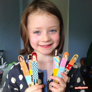 Quick Craft Idea for Little Girls: DIY Pretty Stick Dolls with Simple Popsicle Sticks and Colorf ...