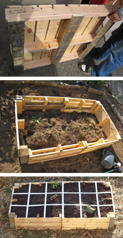 Recycling Pallet Gardening: DIY Rustic Raised Garden Planter By Crafting Creatures