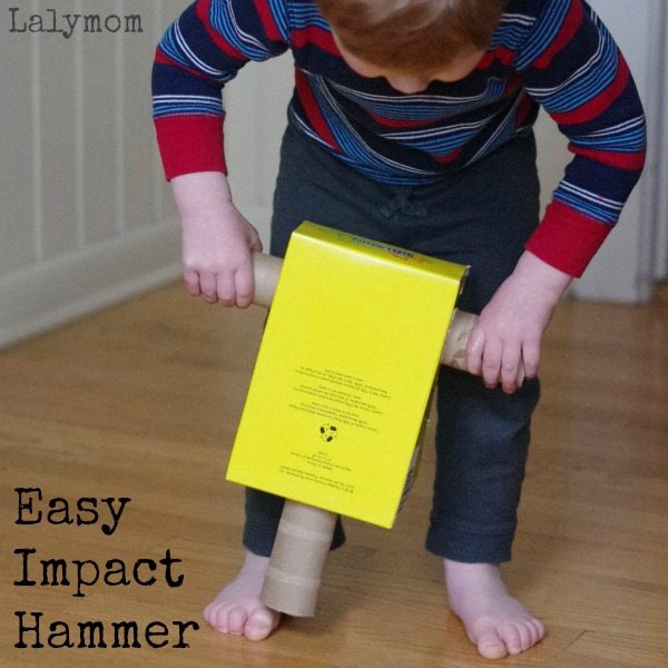 DIY Recycled Construction Crafts – Cardboard Impact Hammer Toy Tutorial By LalyMom