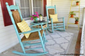 Spring Porch Reveal: A Spectacular Porch Decor Idea with Rocking Chair Set and Pretty Floral Accents