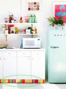 Super Attractive Kitchen Makeover with Colorful Contact Paper for Kitchen Toe Kick