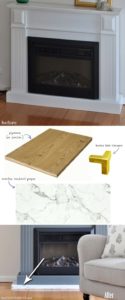 Easy Fireplace Makeover within Budget: DIY Fireplace Decor with Contact Paper