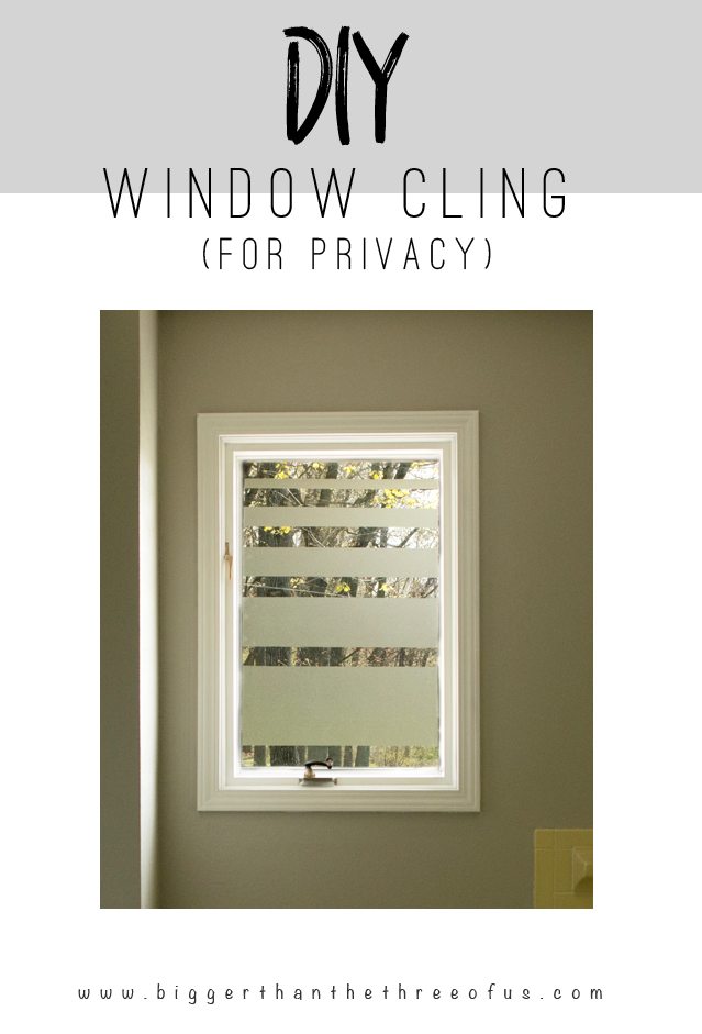 DIY Window Cling: A Fashionable WIndow Cover Idea with Contact Paper