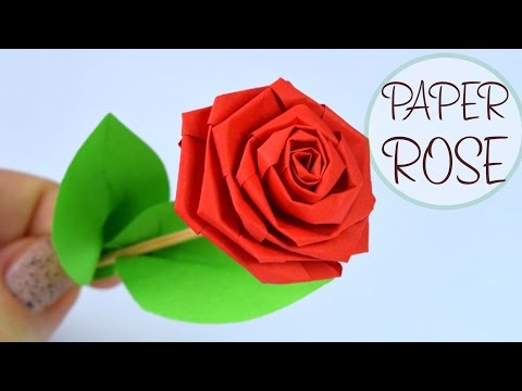How to make Paper Rose: DIY Construction Paper Flower crafts
