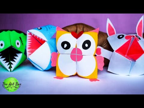 Easy paper Animals – Paper folding activities for kids