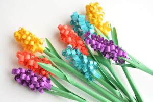 Bright and colorful Paper Hyacinth flower – Crafts your kids would love to