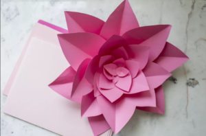 Large flower for Wall Art ( Baby Shower/ Wedding) Construction Paper Flower Craft
