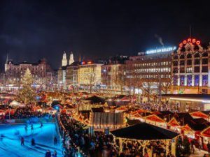 Zurich’s Christmas Market “Wienachtsdorf” one of the largest indoor Christmas markets in Europe