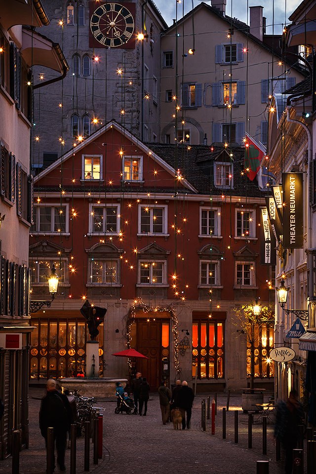 Beautiful Zurich, Christmas Lights Photography – Switzerland Love